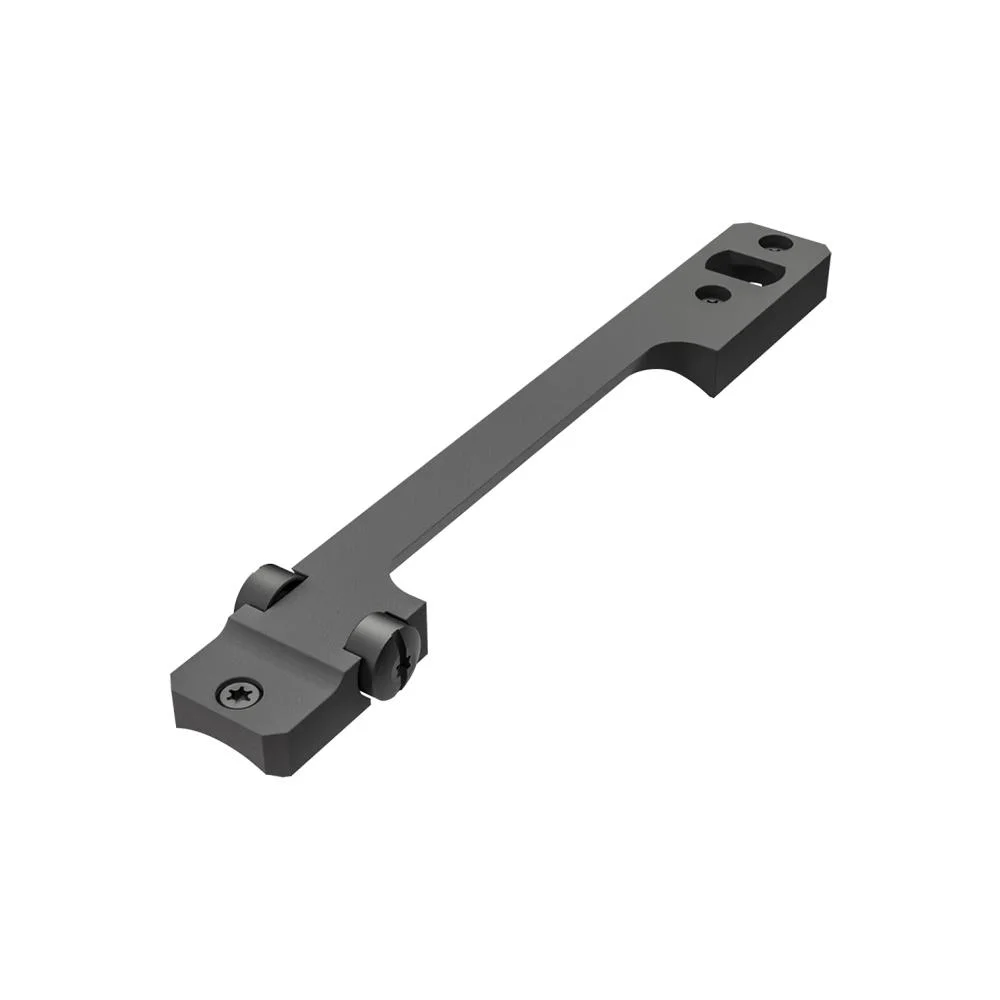 savage-110-rh-round-receiver-1pc-base-primary Leupold STD Savage 110 RH Round Receiver Base, angled top view of black one-piece base