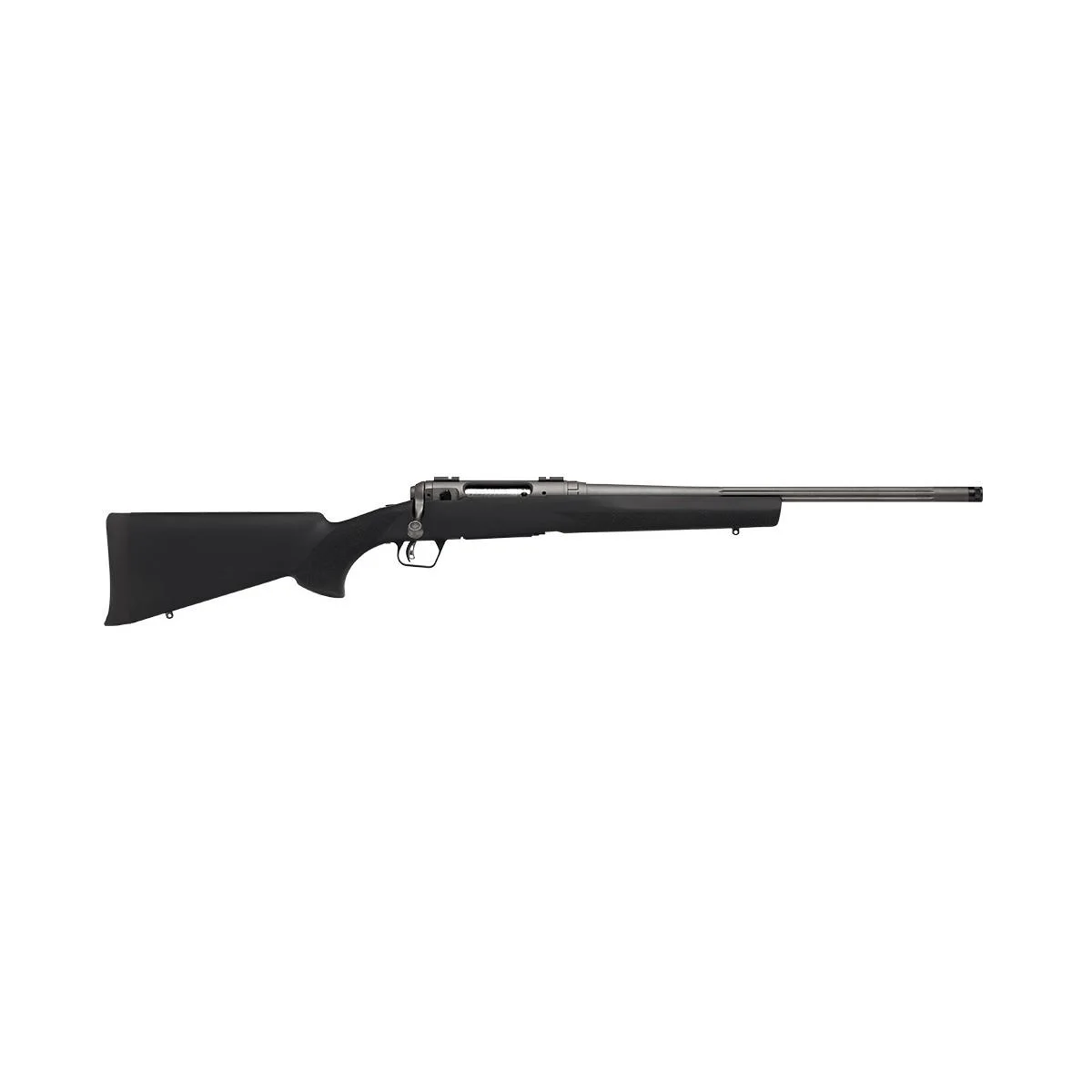 savage-110-trail-hunter-300-win-mag-primary Savage 110 Trail Hunter Lite V2 Rifle, right side with black synthetic stock and bolt action