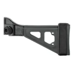 SB Tactical SBT pistol stabilizing brace in black, right-side view with rubber butt pad