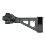 SB Tactical SBT5-22 Side Folding Brace, black side view with triangular frame