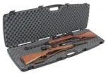 Plano SE Series double rifle and shotgun case open with foam lining and two long guns