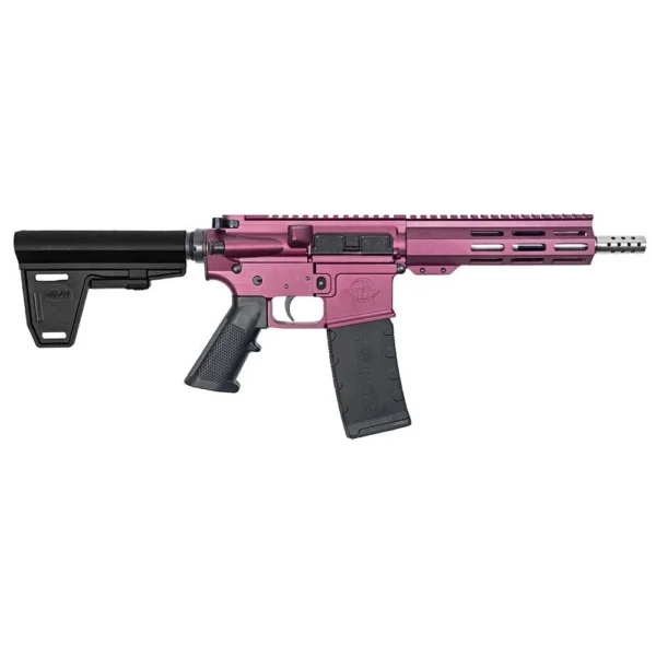 10 Ring GLFA 223 Wylde Braced Pistol .223 Wylde 30rd Magazine 7.5" Stainless Steel Barrel Black Cherry Finish