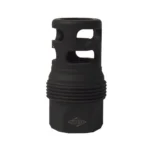 Yankee Hill Machine Co YHM SHORT SRX BRAKE 5/8-24 BLK upright with side ports and ribbed base
