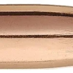 Sierra GameKing .25 cal 90 gr HPBT copper-colored pointed rifle bullet, side view