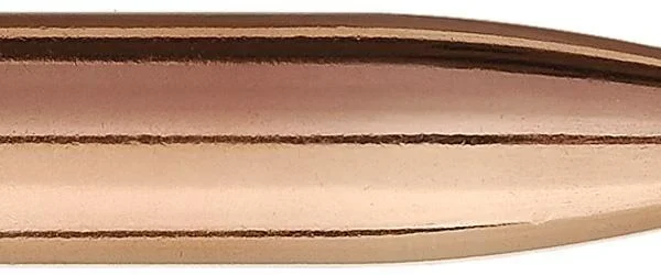 Sierra GameKing Rifle Bullets, side view of a copper-colored pointed bullet