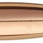 Sierra MatchKing Rifle Bullets, side view of a copper-colored pointed bullet
