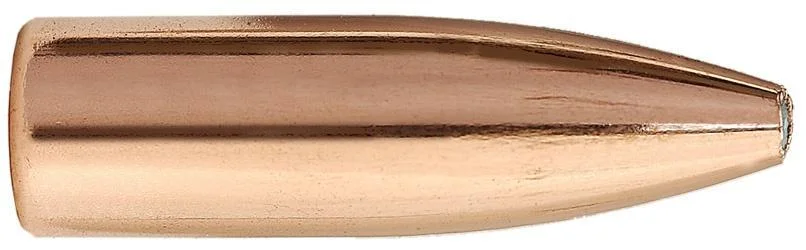 sierra-varminter-6mm-243-75-gr-hp-rifle-bullets-primary Sierra Varminter Rifle Bullets, copper-colored bullet in side view with pointed nose