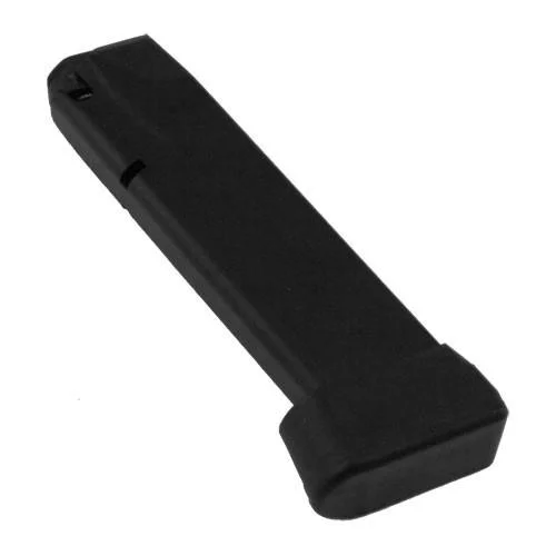 Sig Sauer P226 Magazine, black angled view with extended base plate