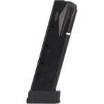 Sig Sauer P226 Handgun Magazine, black angled side view with extended base plate