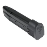 Sig Sauer P250/P320 Full Size Handgun Magazine black magazine, angled front and side view