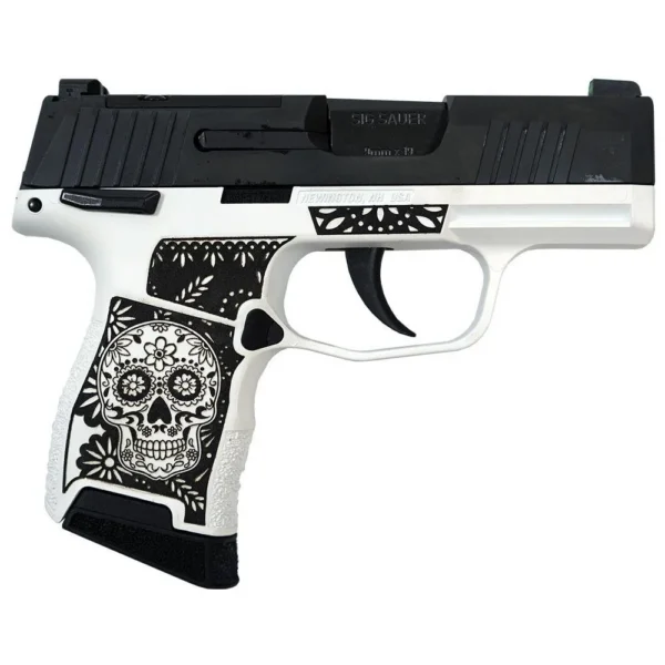 Sig Sauer Exclusive "Sugar Skull" P365 Optic Ready Handgun 9mm Luger 10rd Magazines(2) 3.1" Barrel X-RAY 3 Sights Manual
