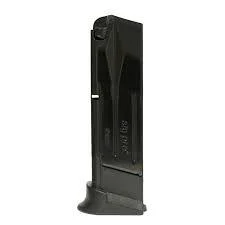 sig-sauer-sp2022-9mm-10rd-magazine-primary Sig SP2022 magazine in black, upright side view with base plate