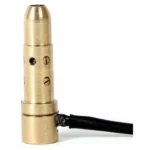 Sightmark .17 HMR Premium Laser Boresight, brass body with black cable, side view