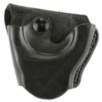 DeSantis Cuff Case black molded case, front view with snap closure