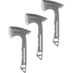 Battenfeld Knives Smith & Wesson Hawkeye Throwing Axes, three silver axes in staggered view