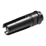 SUREFIRE SOCOM FH 7.62MM 5/8X24 AR10, black angled view with open tines and vent slots