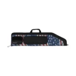 Allen Victory Series Soft Tactical Rifle Case, black case with US flag panels and handles