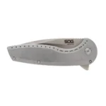 Sog Specialty Knives Inc. SOG Knives Aegis FLK 2.0 Folding Knife 3-1/4" Drop Point Blade Silver - alternate view 4