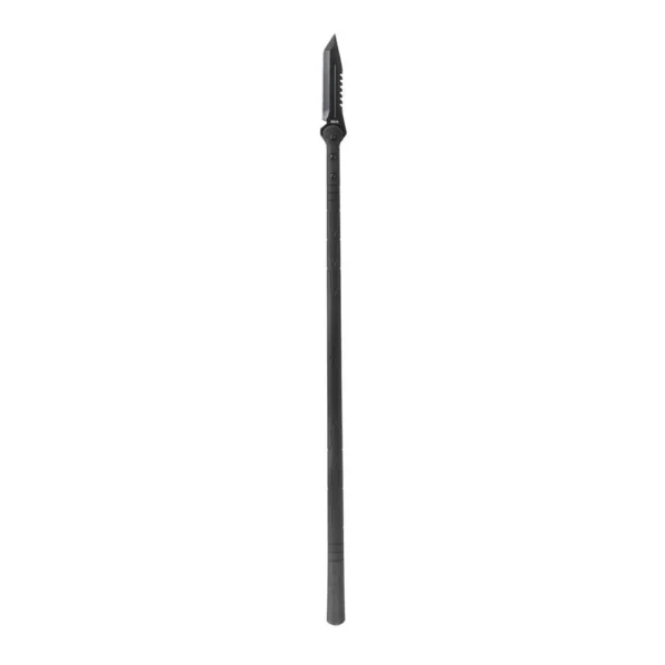 SOG Knives Shadow Spear II, black spear with tanto blade shown upright