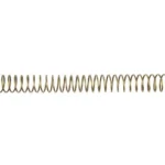 SOLGW Xtra Power Rifle Buffer Spring silver, horizontal side view with tightly coiled ends