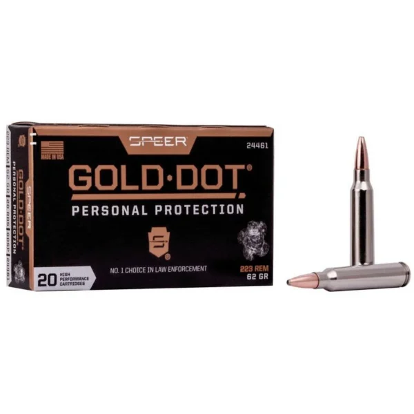 Speer Ammunition SPR GOLD DOT 223 REM 62GR SP 20/200