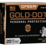 Speer Ammunition SPR GOLD DOT 9MM 124GR HP 20/200