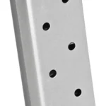 Springfield Armory 1911 Compact Magazine, angled stainless steel magazine with witness holes