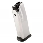 Springfield Armory XD/XD Mod.2/XD-M Full Size Handgun Magazine, silver angled view with black base