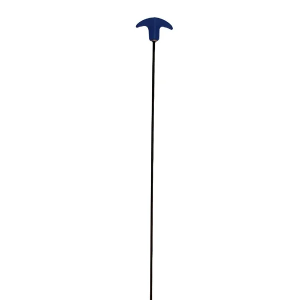 Tetra Pro Smith Cleaning Rod, long black rod with blue T-shaped handle