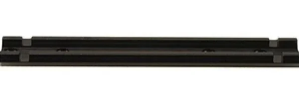Weaver Standard Top Mount extension scope base, gloss black side view with mounting slots