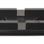 Weaver Standard Top Mount Aluminum Scope Base #85, gloss black front and rear bases, top view