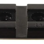 Weaver Standard Top Mount Aluminum Scope Base two gloss black bases shown from above