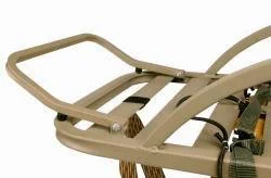 summit-footrest-kit-4-5-channel-platforms-primary Summit Footrest Kit in tan, angled view mounted on a channel platform frame