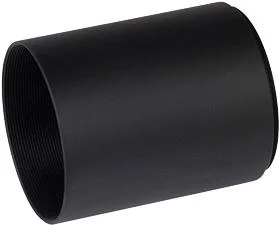 Weaver Super Slam Sunshade black cylindrical sunshade shown from angled front view
