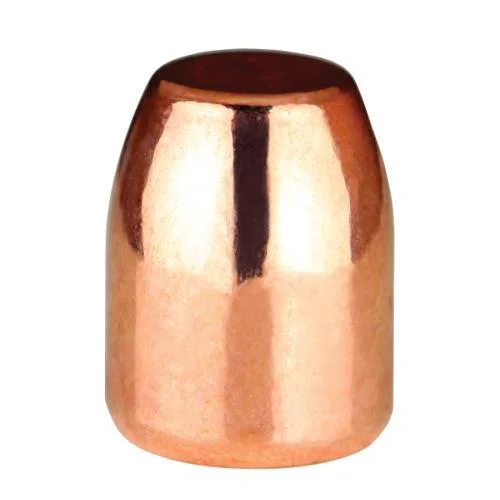 Berry's Superior Plated Handgun Bullets copper-plated bullet, close-up front view