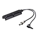 Surefire Multiple Weaponlight Switch, black switch with two plugs and coiled cables
