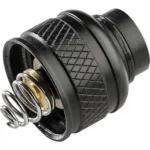 Surefire UE Scout Light Rear Cap Tailcap, black angled view with textured body and exposed spring