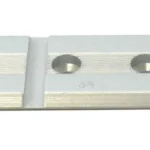 Weaver Standard Top Mount Scope Base #36S, silver aluminum base with two holes in top view