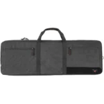 Allen Tac Six Division 38-inch Tactical Case, black side view with handles, zippers and pockets