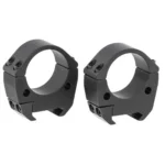 Talley 2-Piece Picatinny Modern Sporting Scope Rings, pair in black angled view