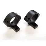 Talley 2-Piece Rings & Base Combo Tikka T1x 1in Low, black angled view with paired rings
