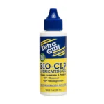 Tetra Gun Bio CLP Lubricating Oil, white dropper bottle with blue cap and yellow label