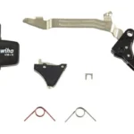 TIMNEY ALPHA PIVOT FOR GLK G5 TRIG trigger parts and springs laid out in top view