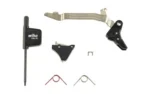 TIMNEY ALPHA PIVOT FOR GLK G5 TRIG trigger parts and springs laid out in top view