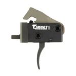 TIMNEY SIG MPX SNGL STG CURVED TRIGG black trigger unit with curved trigger, side view