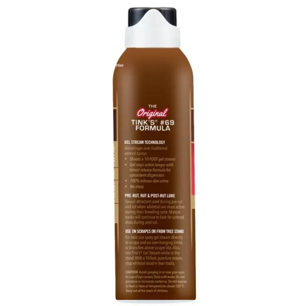 Dead Down Wind DBA Arcus Hunting Tink's #69 Hot Shot Gel Stream Spray - 5oz