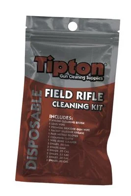 tipton-rifle-field-cleaning-kit-primary AOB Tipton Rifle Field Cleaning Kit in red and clear hanging pouch, front view