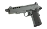 Tisas Arms Corp Tisas 1911 Night Stalker SF Handgun .45 Auto 8rd Magazine(2) 5" Threaded Barrel Grey Cerakote Finish