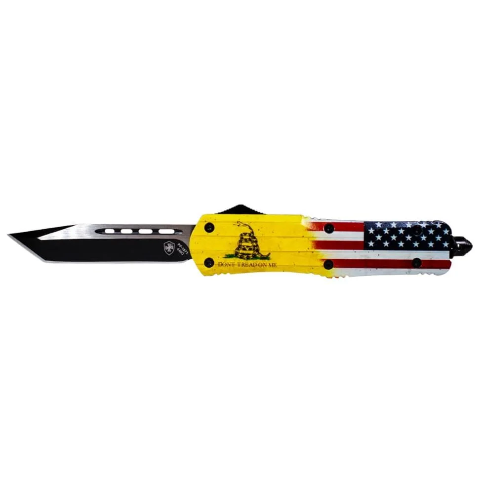 tkl-dont-tread-on-me-primary Templar Knife Large Don't Tread on Me Knife 3-1/2" Tanto Blade US Flag Don't Tread on Me