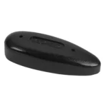 KICK-EEZ Trap Recoil Pad, black, angled top view with two mounting holes